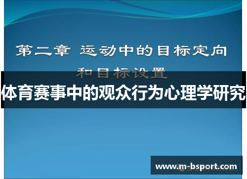 体育赛事中的观众行为心理学研究